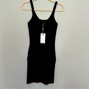 NWT Endless Rose - Black Dress with Pearl Hem